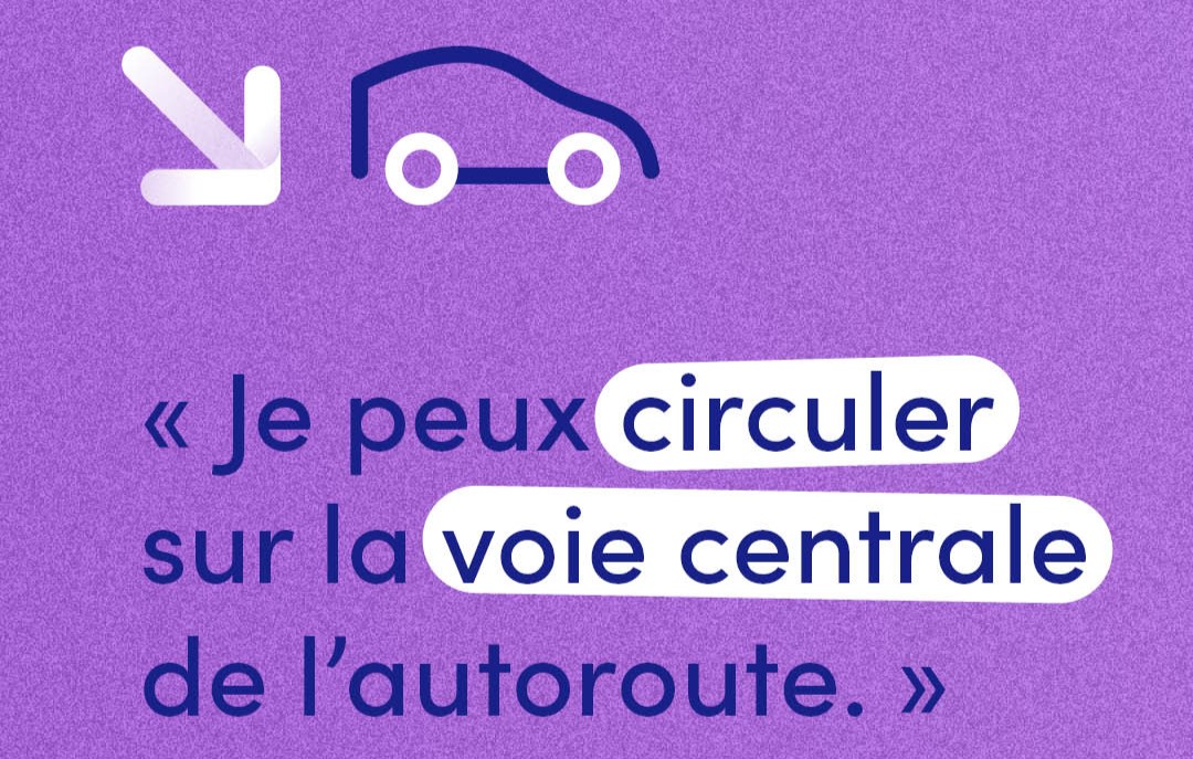 Le saviez-vous ? Circuler sur la voie centrale de l’autoroute