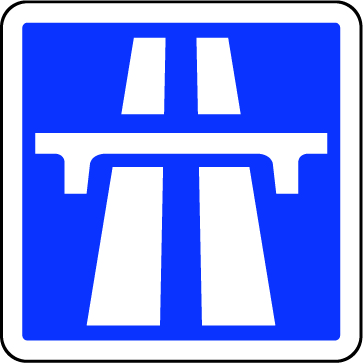 PANNEU BLEU AUTOROUTE