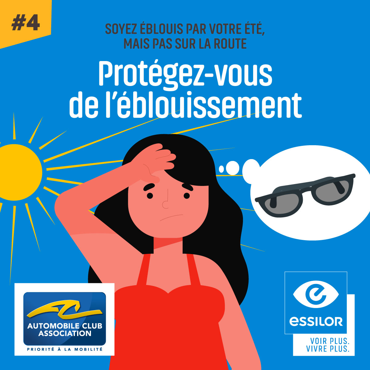Protedez vous eblouissement ESSILOR