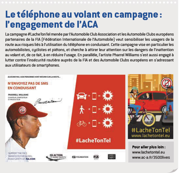 VISUEL WEB Téléphone au volant lengagement de lACA