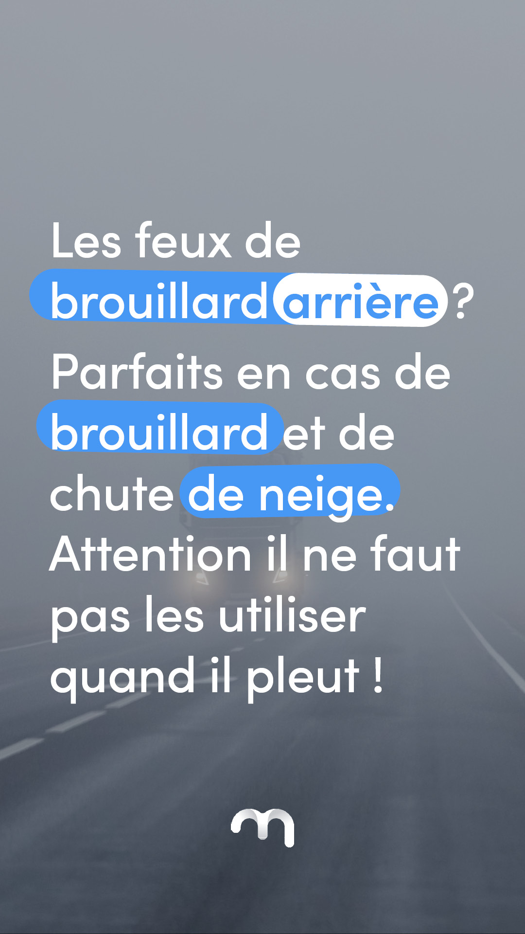 MCF Story Conseil Automobilistes Feux de brouillard arrière