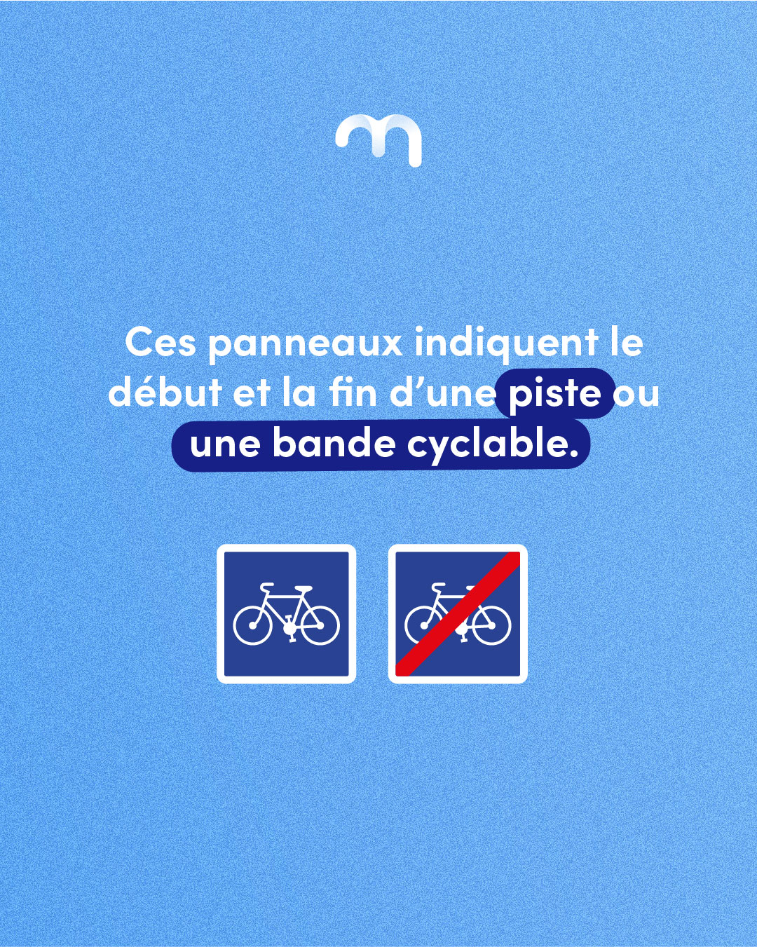 Panneau Bande cyclable 2
