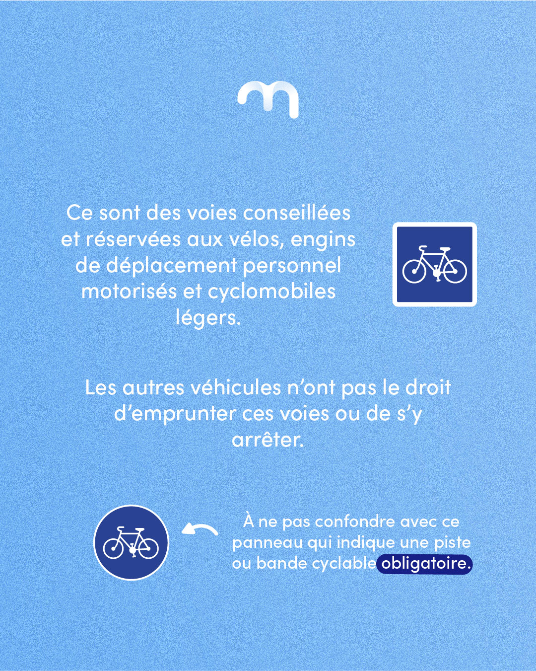 Panneau Bande cyclable 3